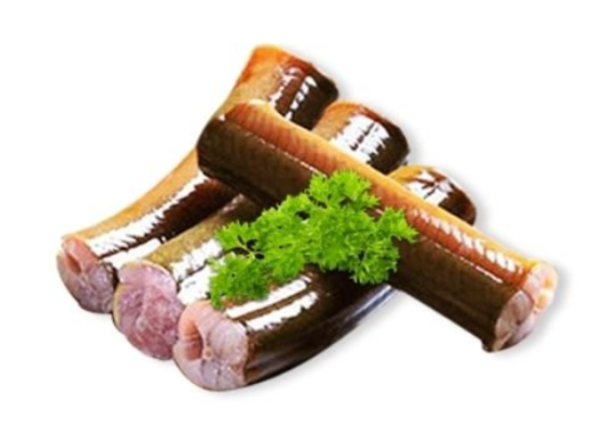 Eel cut into pieces